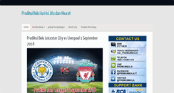 Desktop Screenshot of prediksi-bola.com